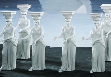 caryatids Greek statues