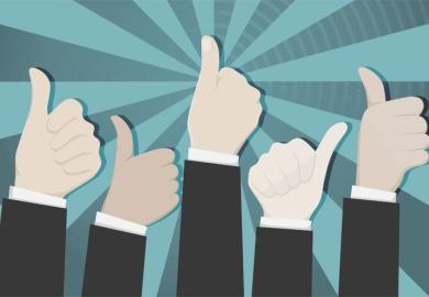 Hands with thumbs up (approval) illustration