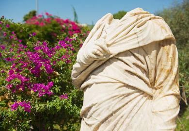 headless statue illustrating op-ed about defending study of Classics