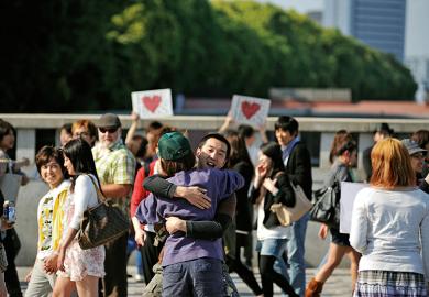 people hugging