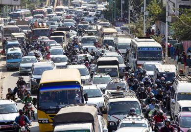 India traffic jam