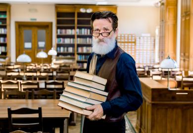 Older university lecturer