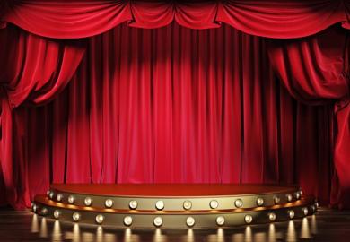 Empty theatre stage