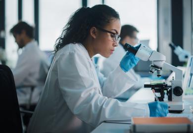 Woman in a laboratory