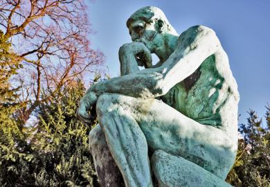 Rodin's Thinker sculpture