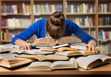 Reading, studying, student