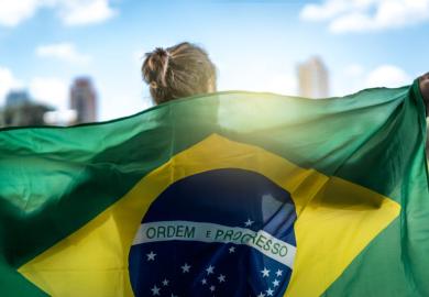 Brazilian flagbearer