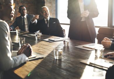 A board meeting