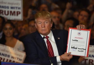 Donald Trump pledge