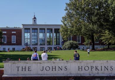 Johns Hopkins University illustrating a feature interview with Ron Daniels