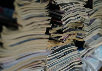 Piles of journals