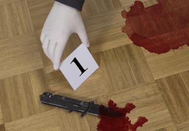 murder knife blood