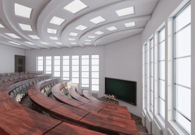An empty lecture theatre
