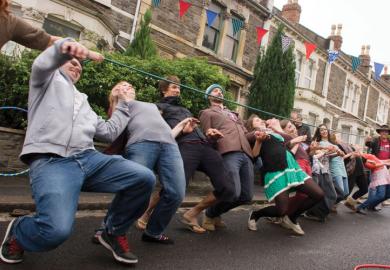 Group limbo dance