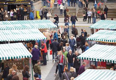 Market stalls