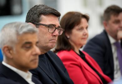 Mayors (L to R) Sadiq Khan (London), Andy Burnham (Greater Manchester), Claire Ward (East Midlands) and Nik Johnson (Cambridgeshire and Peterborough)  