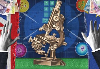 Illustration of microscope and finance (30 August 2018)