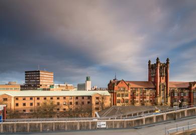 Storm clouds over Newcastle University