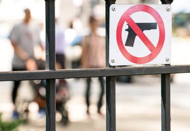 No guns sign