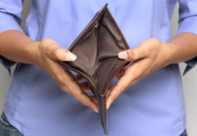 Empty wallet