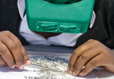 Sorting diamonds