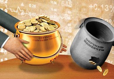 Defined contributions versus defined benefits