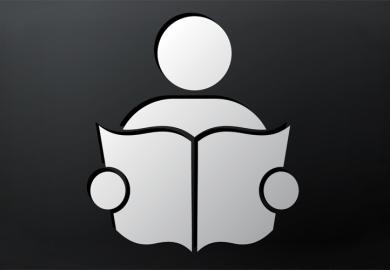 Person reading (illustration)