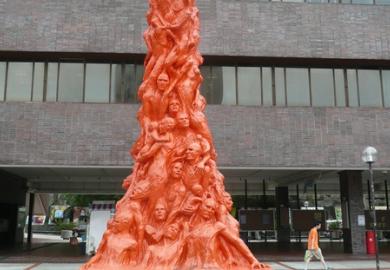 The Pillar of Shame sculpture