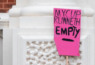 Strike placard