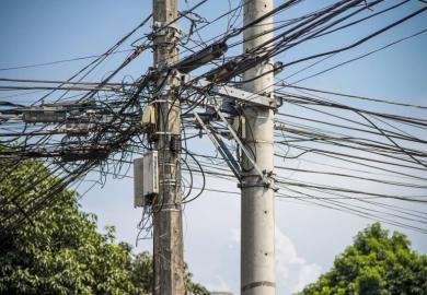 Chaotic power lines