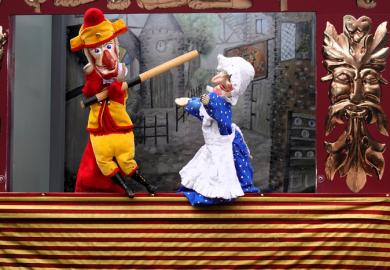 A Punch and Judy show