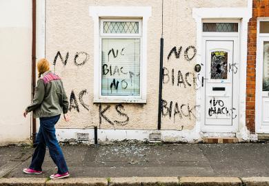 Racist graffiti