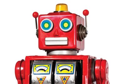 Red toy robot