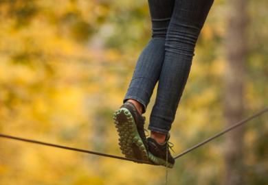 A tightrope walker