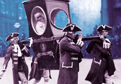 Sedan chair being carried