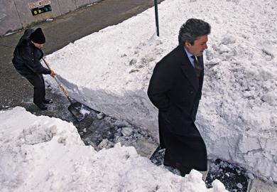 Snow ploughing