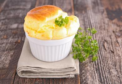 A souffle, symbolising educational interventions