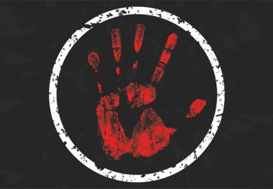 Stop terrorism (counterterrorism) sign
