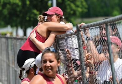 Students hugging
