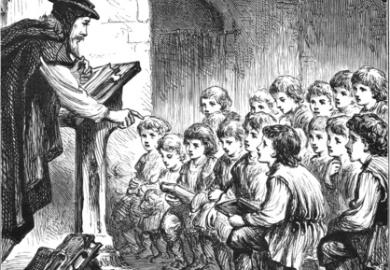 teacher and pupils