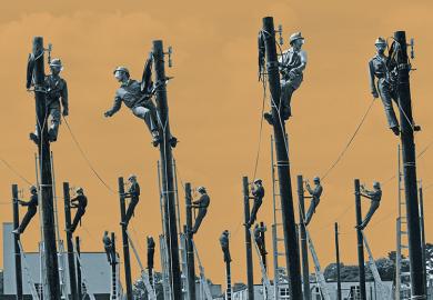 Telephone poles