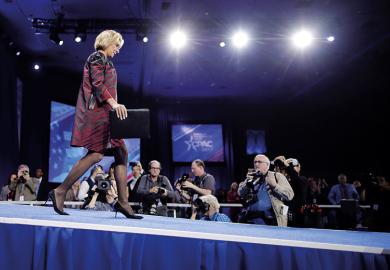 U.S. Secretary of Education Betsy DeVos addresses the Conservative Political Action Conference at the Gaylord National Resort and Convention Center February 23, 2017 in National Harbor, Maryland.