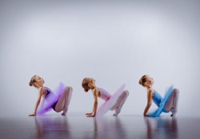 Three ballet dancers