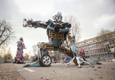 A transformer robot, symbolising artificial intelligence