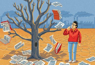 Book tree illustration