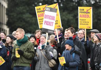 UCU pension picket