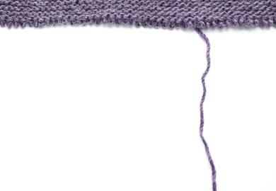 Unravelling knitting