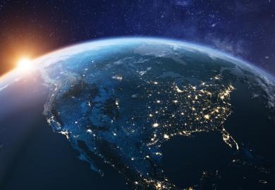 The US seen from space