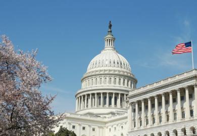 US Congress illustrating news article about college tuition in the US, Biden plan, tuition-free college