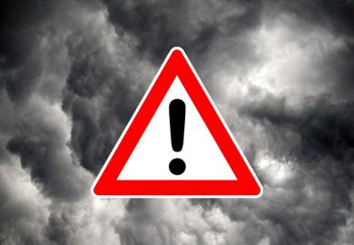 A warning sign
